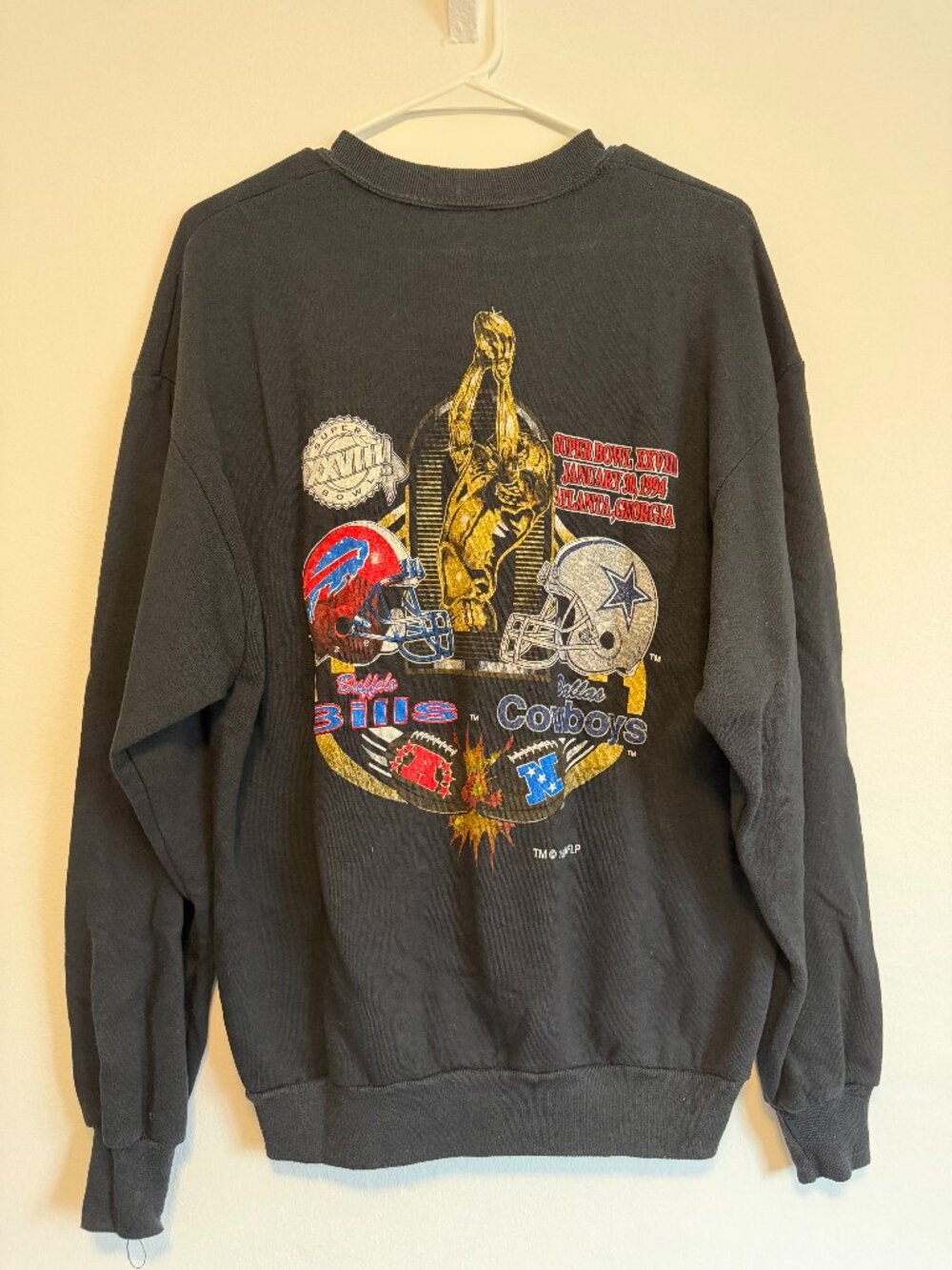 Vintage (1994) Buffalo Bills vs. Dallas Cowboys Super Bowl Crewneck Sweatshirt